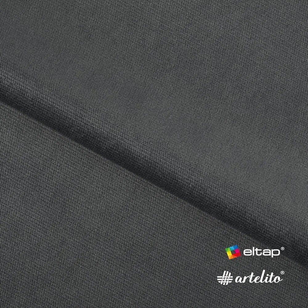 Divano grigio tortora allungabile/con contenitore con penisola a destra con rivestimento in velluto 223 cm Fabillo – ELTAP