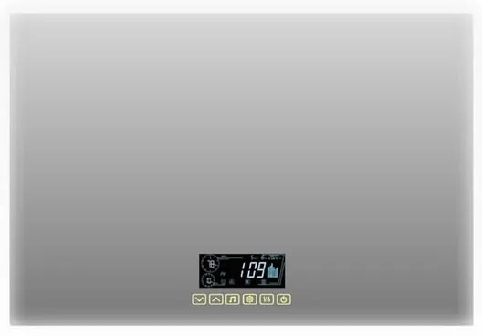 Specchio con illuminazione integrata completo di faretto bagno rettangolare L 100 x H 70 x P 2.5 cm