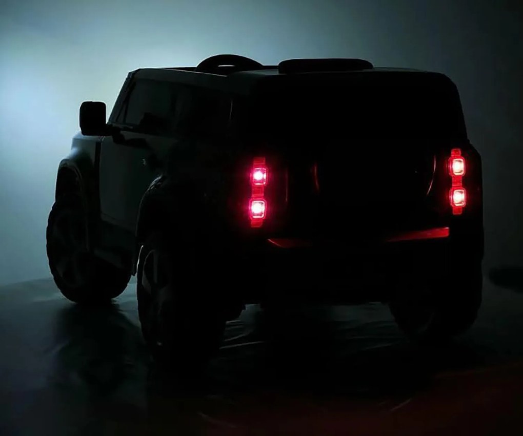 Macchina Elettrica per Bambini Licenza Ufficiale Land Rover Defender 12V 7Ah Nero...