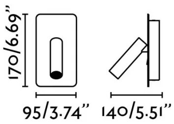 FARO 62128 - Luce Spot da parete a LED SUAU LED/3W/230V