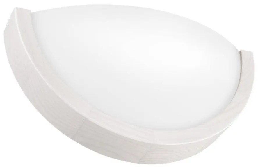 Applique NATURAL SLIM 1xE27/60W/230V pino/bianco