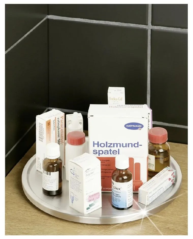 Giradischi Uno in acciaio inox, ø 26,5 cm - Wenko