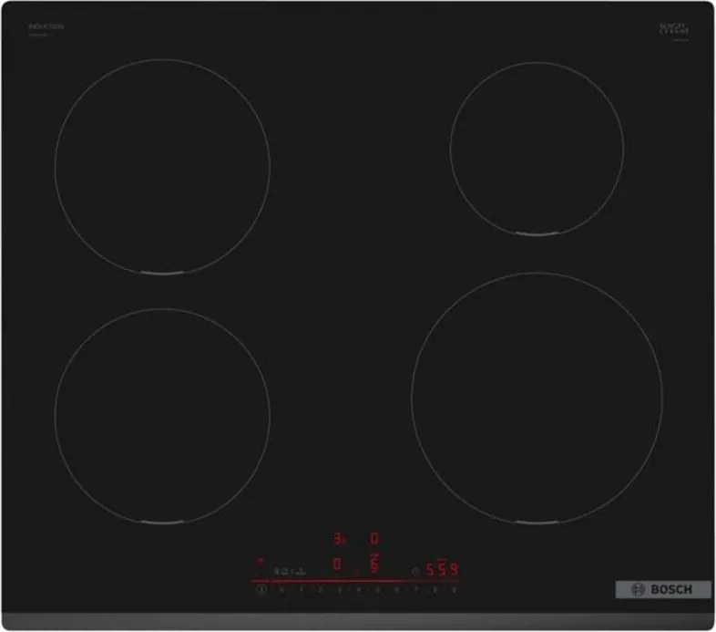 Bosch - piano cottura a induzione 60 cm 4 fuochi 7400 w nero - PIE631HB1E