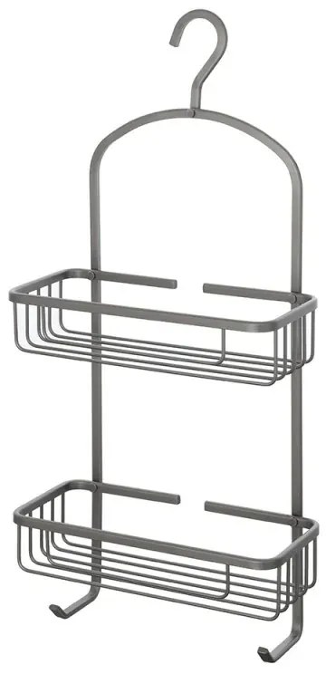 Griglia doccia portaoggetti rettangolare con gancio in acciaio canna di fucile