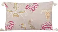 Cuscino arredo fiori 30x50 cm con nappine