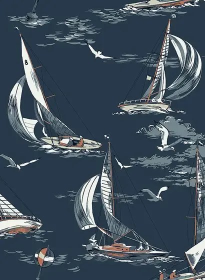 BoråsTapeter Carta da parati Sailboats - 8853