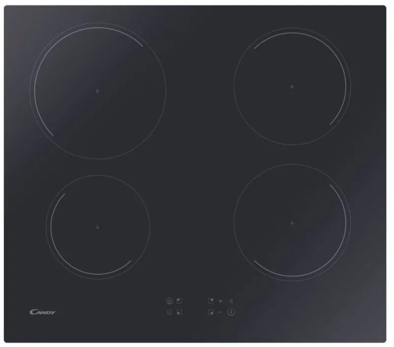 Candy CITT642C/E1 Piano Cottura Induzione 4 Fornelli 60cm da Incasso Nero