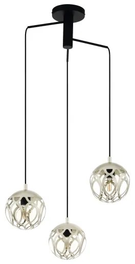Eglo 99073 - Lampadario a sospensione con filo MIRTAZZA 3xE27/60W/230V