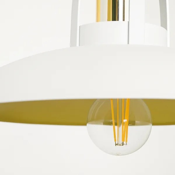 Brilagi - Lampadario a sospensione con filo FLAMENGO 1xE27/60W/230V bianco