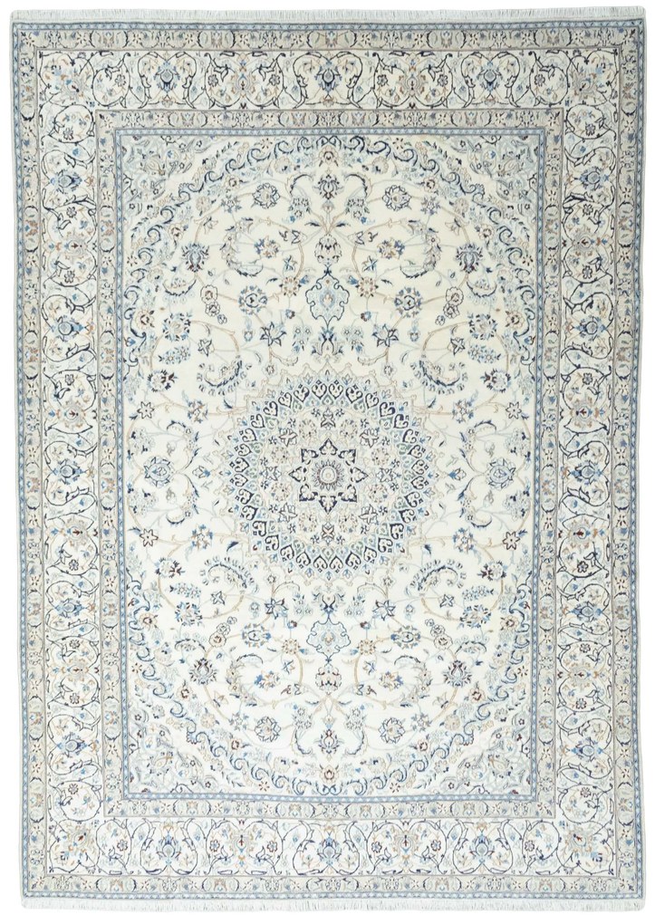Nain Tappeto 350x250 Beige (Iran) Annodato A Mano