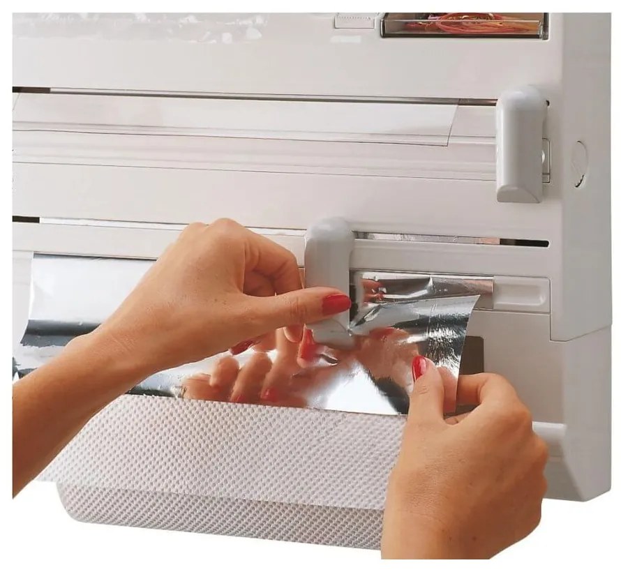 Porta pellicola e alluminio da parete da parete bianco in plastica Parat – LEIFHEIT