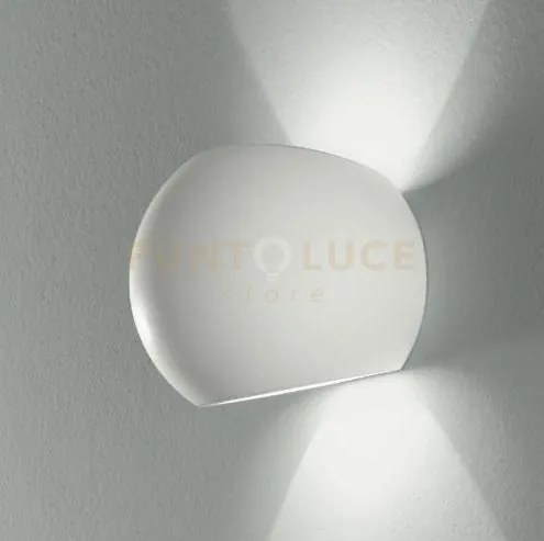 Applique a parete moses bianca 1 luce attacco g9 15,5x11,5x12,5cm i...