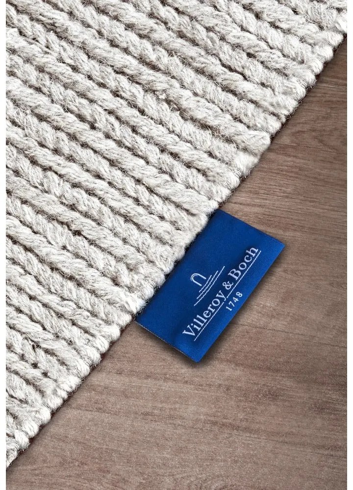 Tappeto bianco in lana tessuto a mano 80x150 cm Francois – Villeroy&amp;Boch