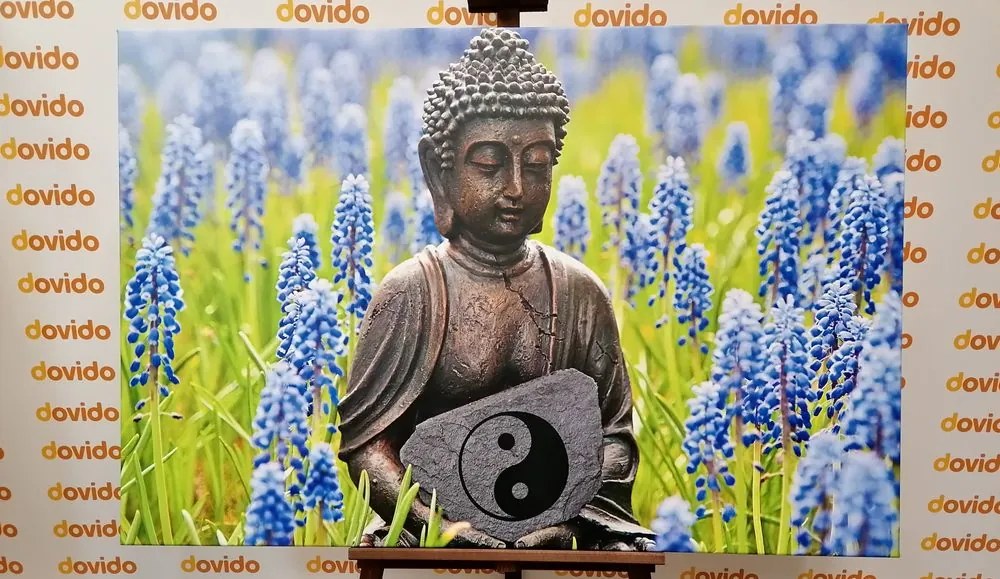 Stampa su tela – Buddha del Jin e Jang