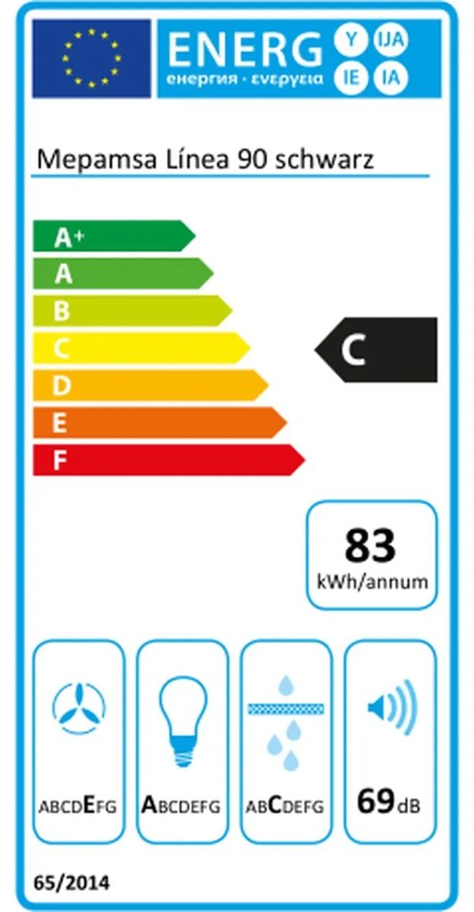Cappa Classica Mepamsa LINEA 60 NEGRA Nero 560 m3/h