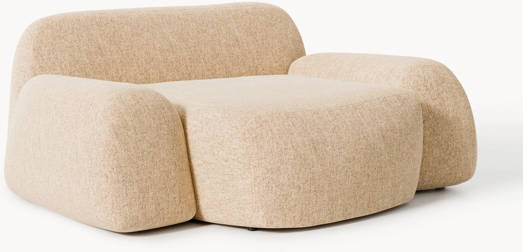 Poltrona lounge XL in bouclé Wolke