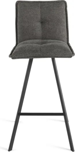 Sgabello cucina tessuto Grigio Fumo - bar SILA 2 sgabelli