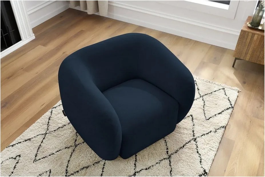 Poltrona in blu scuro Celine – Bobochic Paris