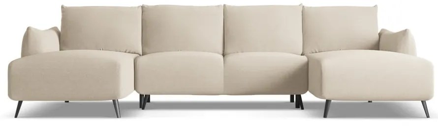 Divano angolare beige Malie – Makamii