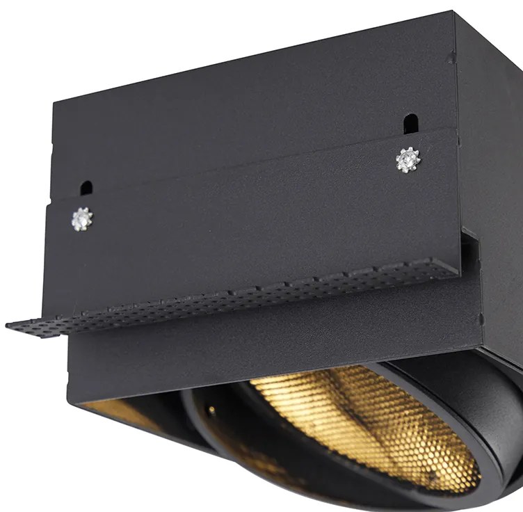 Faretto incasso nero GU10 AR111 senza cornice - Oneon Honey