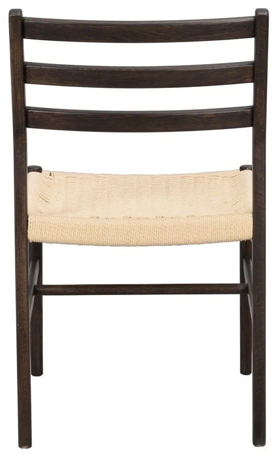 Sedie da pranzo in marrone scuro-naturale in set di 2 pezzi Harlan - Rowico