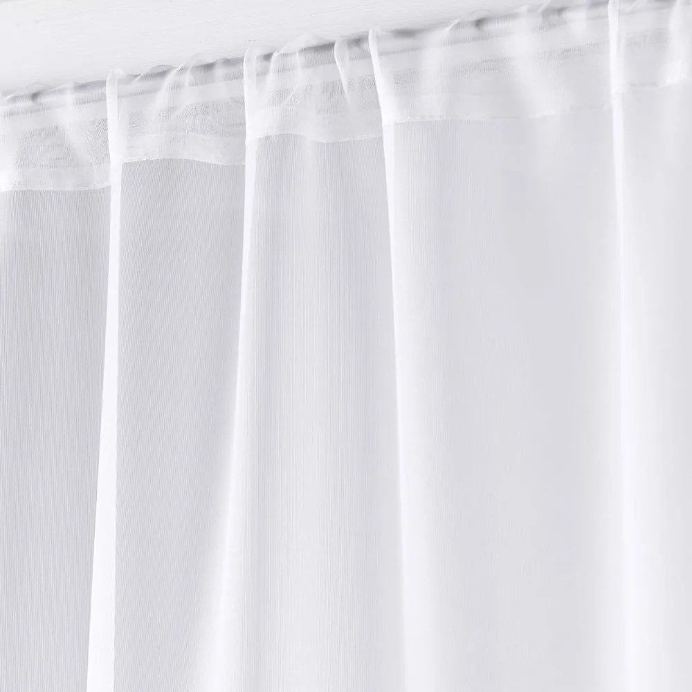 Tende sottili in set bianche in microsatinato 2 pz 70x200 cm Voiline – douceur d'intérieur