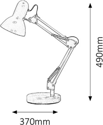 Brilagi - Lampada da tavolo LED ROMERO 1xE27/10W/230V verde