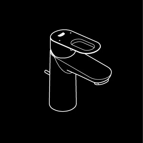 GROHE 23803000 - Miscelatore lavabo EUROSMART misura S, cromo lucido