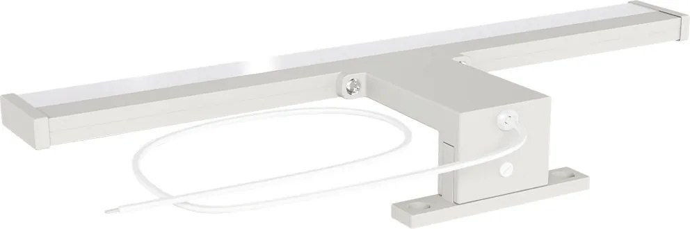 Lampada LED da Specchio 35cm 4W Grigio Chiaro Tripla Installazione Colore Bianco Naturale 4.000K