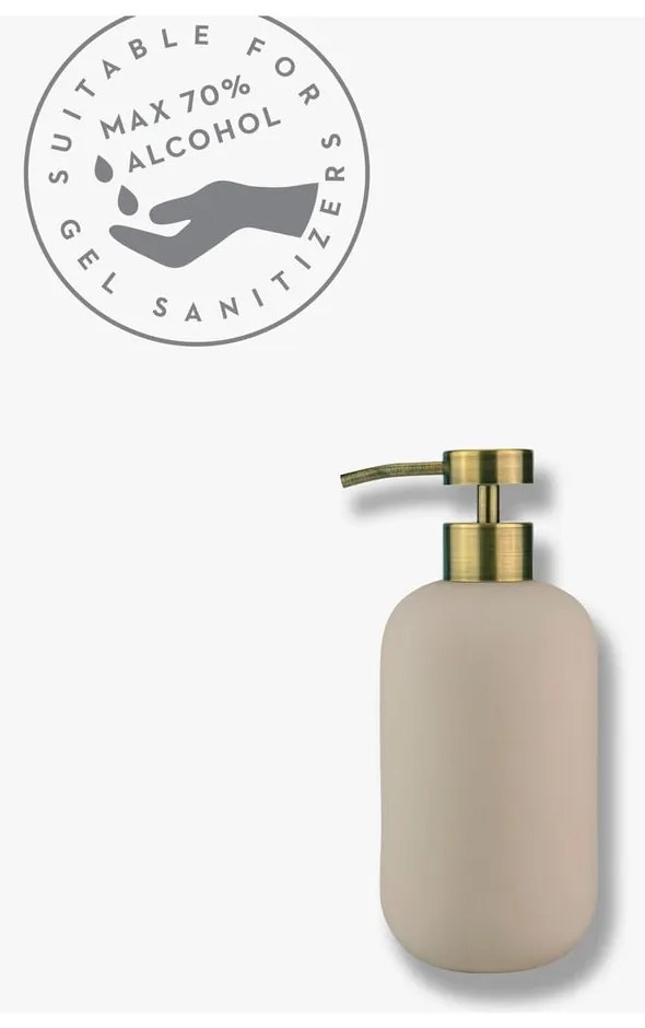 Dispenser di sapone in ceramica crema 200 ml Lotus - Mette Ditmer Denmark