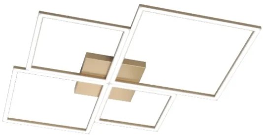 Four squares applique-plafoniera 90 cm. gold 1162-90-go