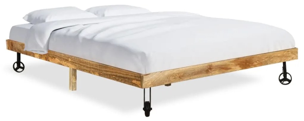 Giroletto İn Legno Massello Di Mango 200x200 Cm /
