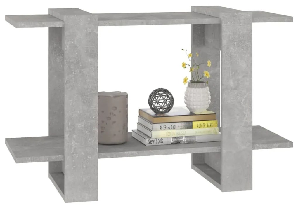 Libreria/Divisorio Grigio Cemento 80x30x51 cm