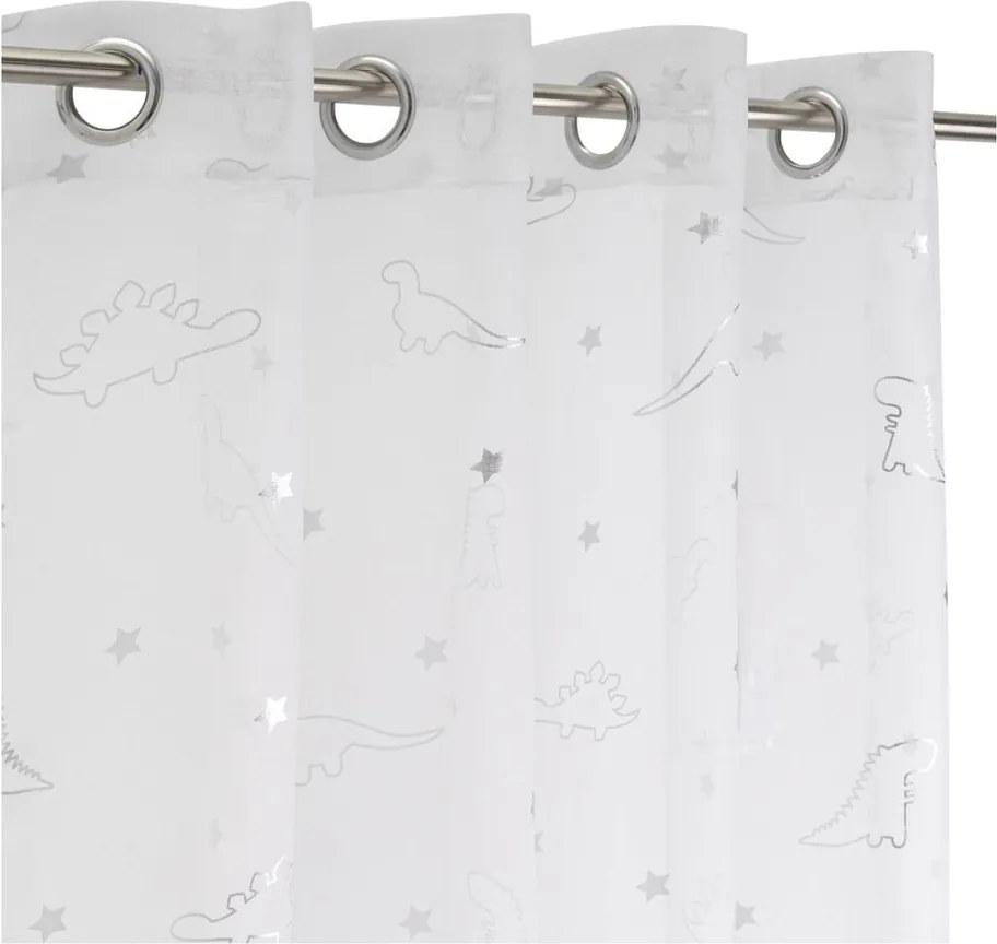 Tenda sottile bianca/argentata 140x260 cm Dinos – Casa Selección