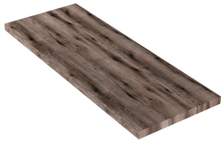 Top per lavabo Kros L 120 x H 4 x P 46 cm rovere fossile truciolare