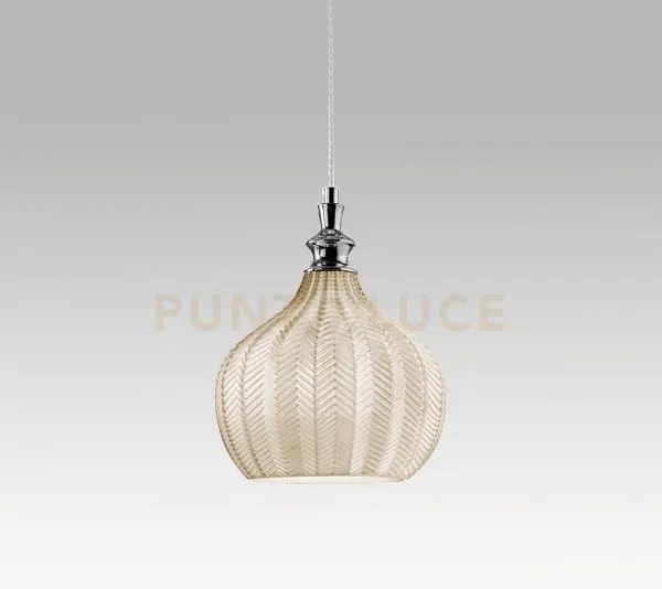 Cleofe s/11 - lampadario sospeso 1 luce attacco e27 in vetro colore...