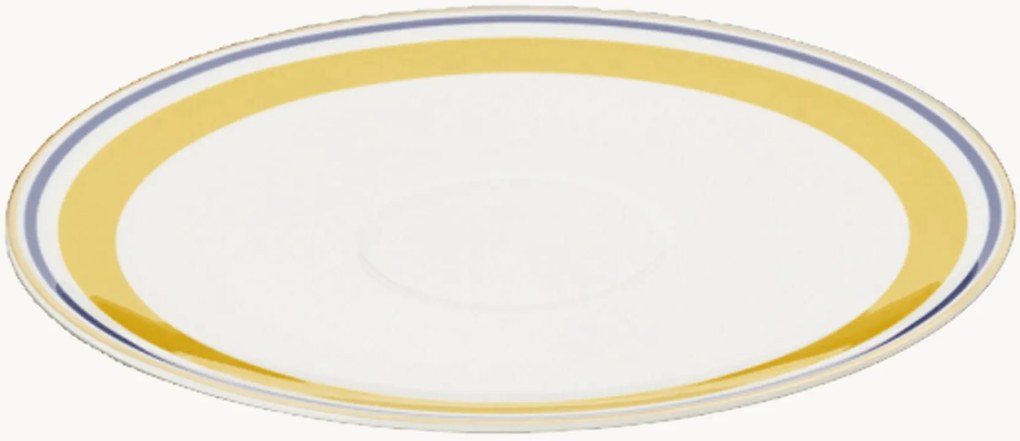 Set di 6 piattini in Fine Bone China Capri