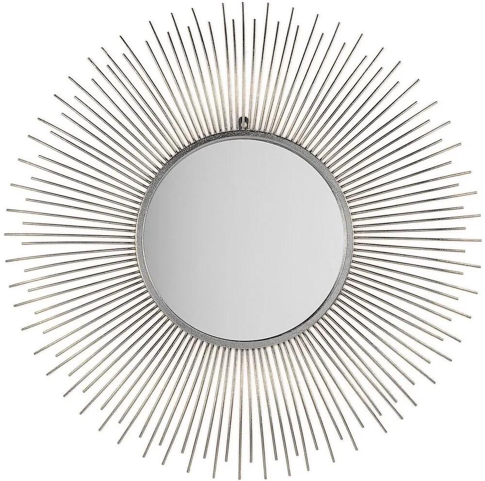 Specchio da parete tondo ø80 cm in color argento CILLY Beliani