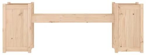 Panchina con Fioriera 180x36x63 cm Legno Massello di Pino