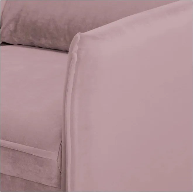 Divano lavanda con rivestimento in velluto 138 cm Juli – Ropez