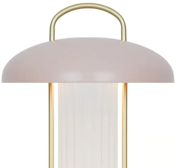 Nordlux - LED dimmerabile. Lampada da tavolo ricaricabile a sfioramento MIRANO LED/3W/3,7V rosa