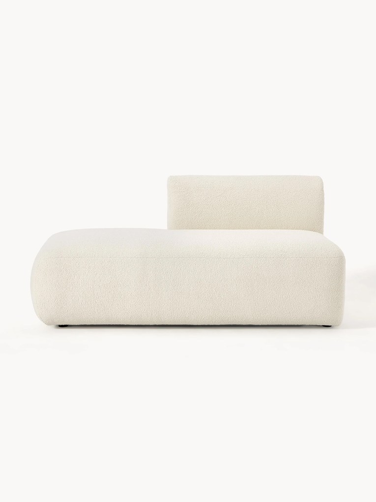 Chaise longue componibile in teddy Sofia