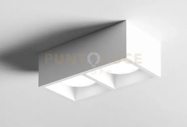 Mylasa soffitto  o parete 2 luci cubotto lm attacco gx53 l.21x11cm