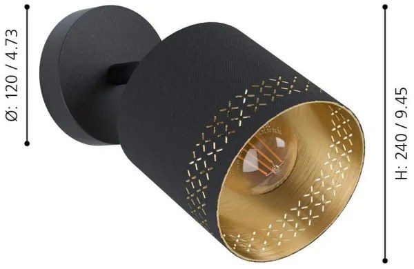 Eglo 99276 - Luce Spot ESTEPERRA 1xE27/28W/230V