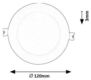 Rabalux 71217 - Lampada LED da incasso SHAUN LED/6W/230V diametro 12 cm bianco