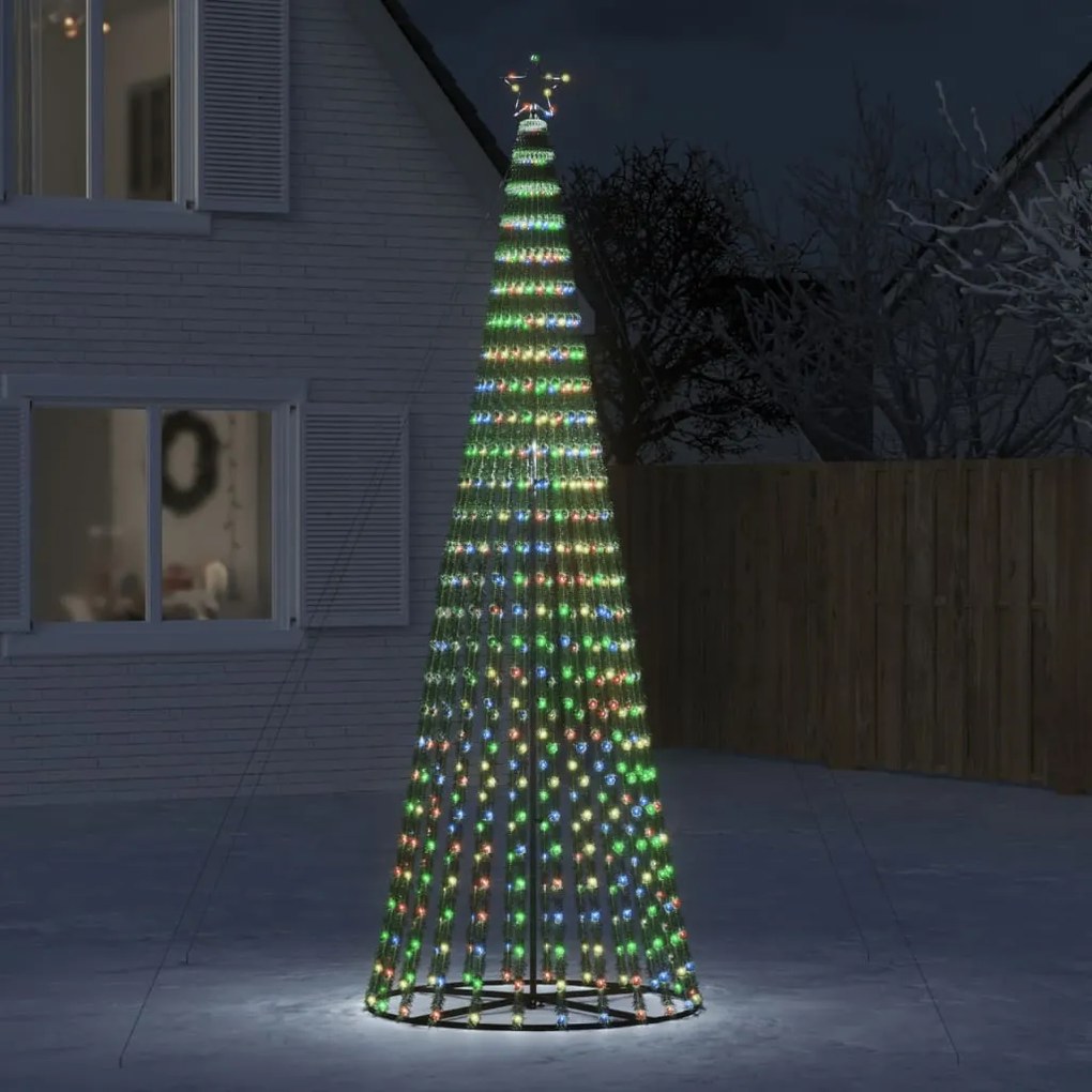 Illuminazione Albero di Natale a Cono con LED 688, 1544, 275 - Varie Dimensioni e Colori, Colorato / 688LED / 300cm