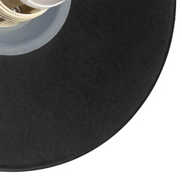 Applique nera IP44 con interruttore - Cederic