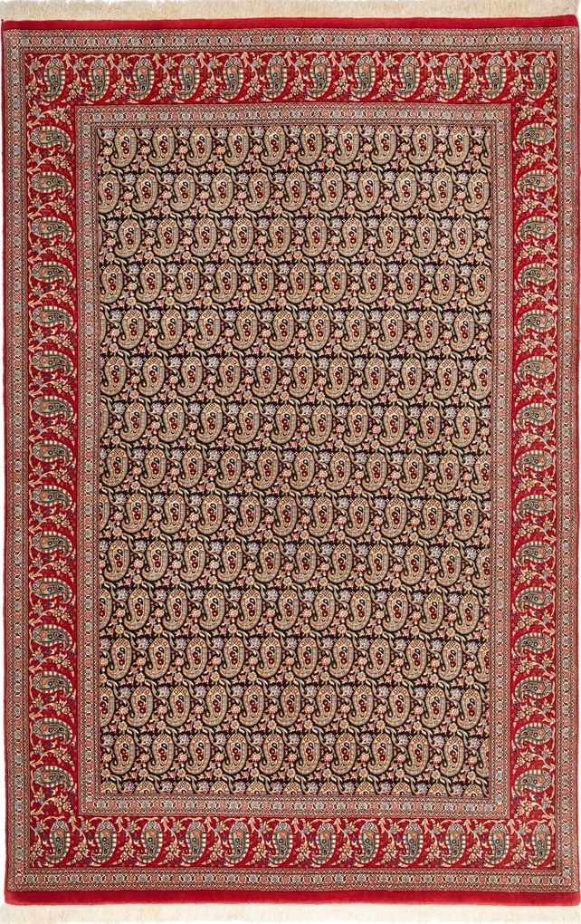 Isfahan Tappeto persiano 130 x 210 Blu (Iran) Annodato A Mano