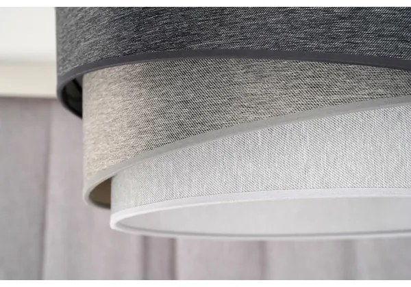 Duolla - Lampadario a plafone KOBO 1xE27/15W/230V diametro 45 cm grigio/bianco