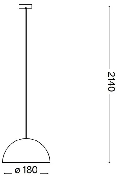 Ideal Lux - Lampadario a sospensione con filo FOLK 1xE27/60W/230V diametro 18 cm marrone